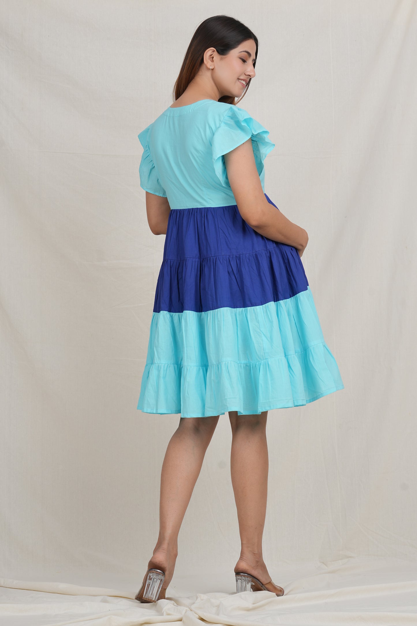 Aadyam Cotton Nursing Dress