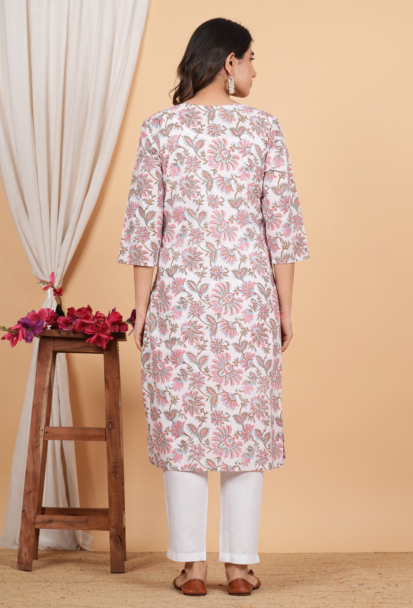 Kartika Cotton Twin Zip Nursing Kurti