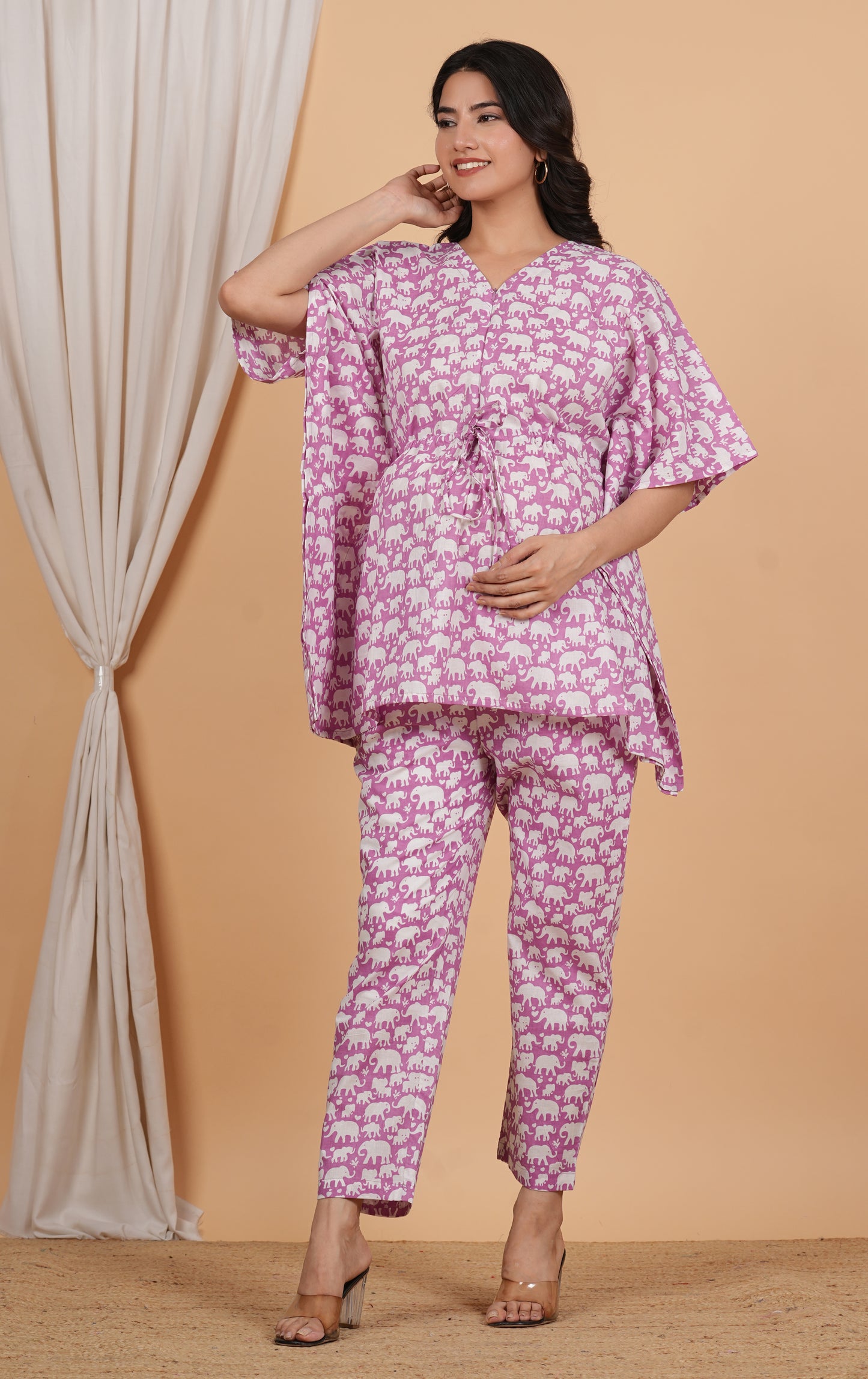 Gaja Nursing Kaftan Top Pant Set