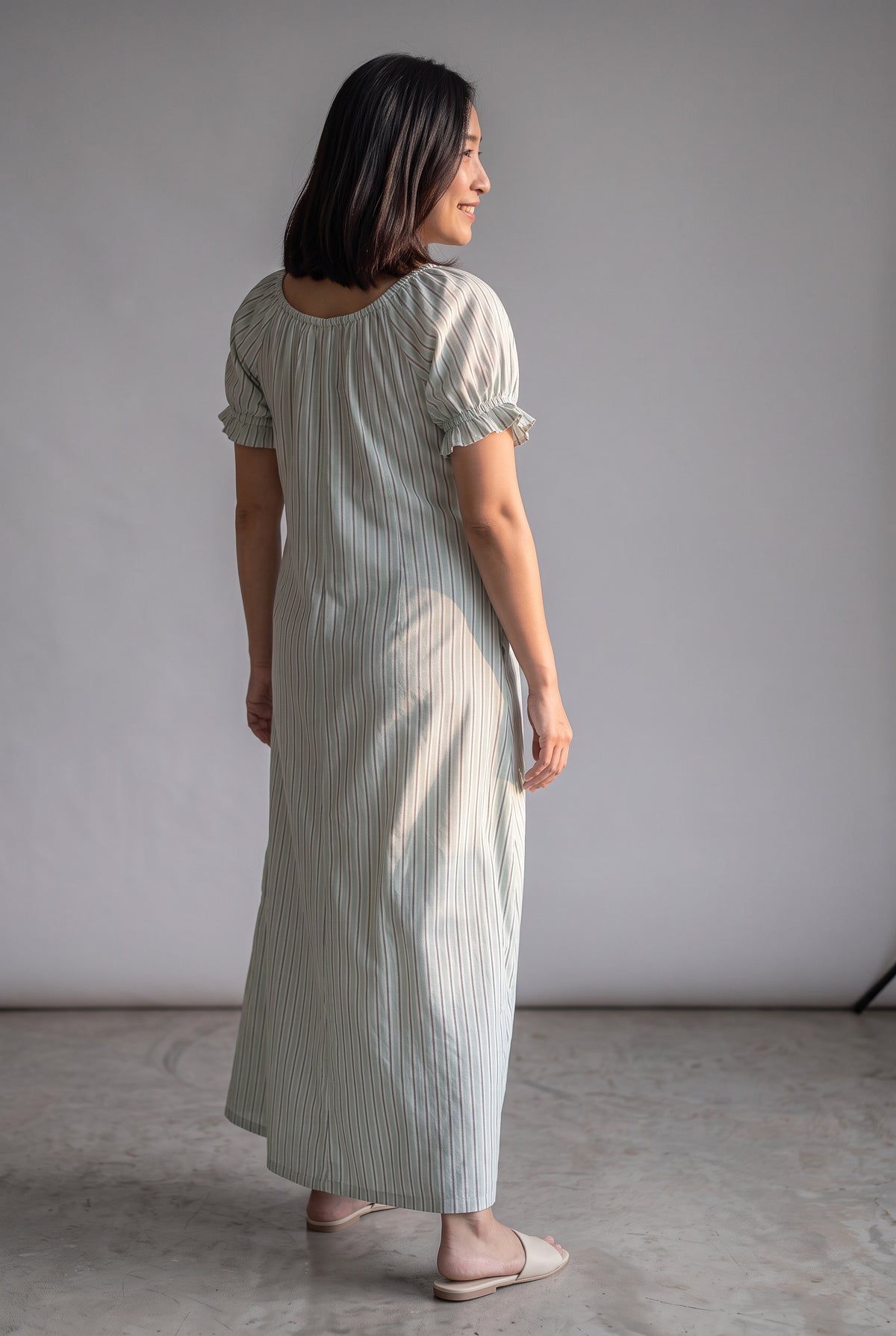 SiyaRaam Handloom Cotton Nursing Maxi Dress