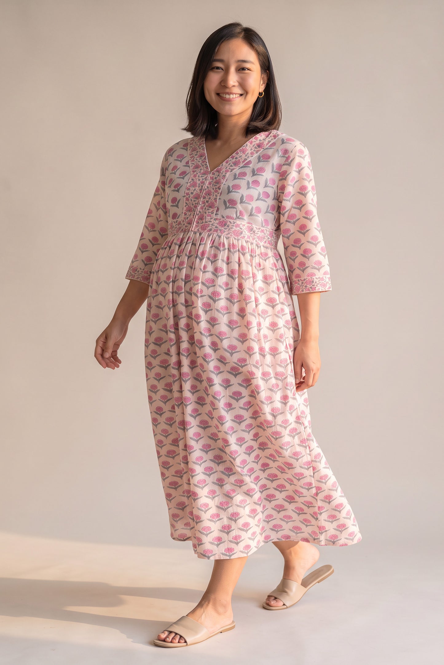 Srida Cotton Nursing Feeding Dress