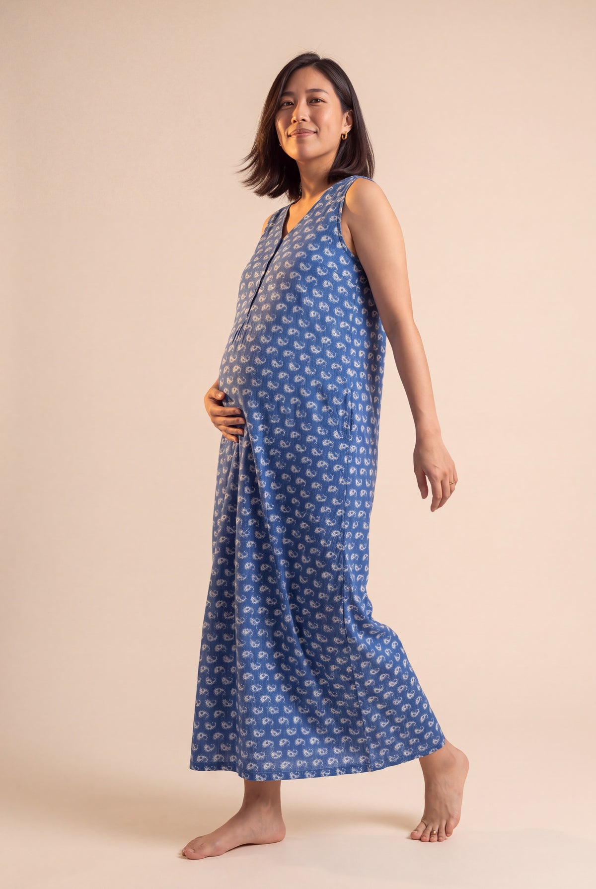 Rama Cotton Nursing Maxi Dress