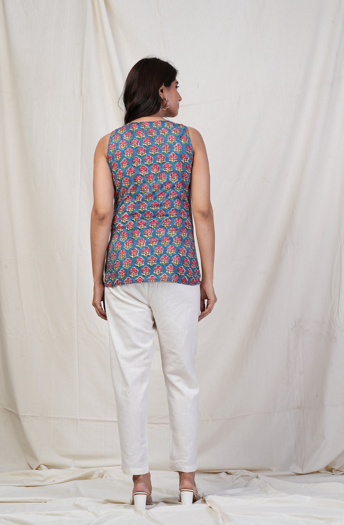 Saumya Cotton Nursing Top with Zip