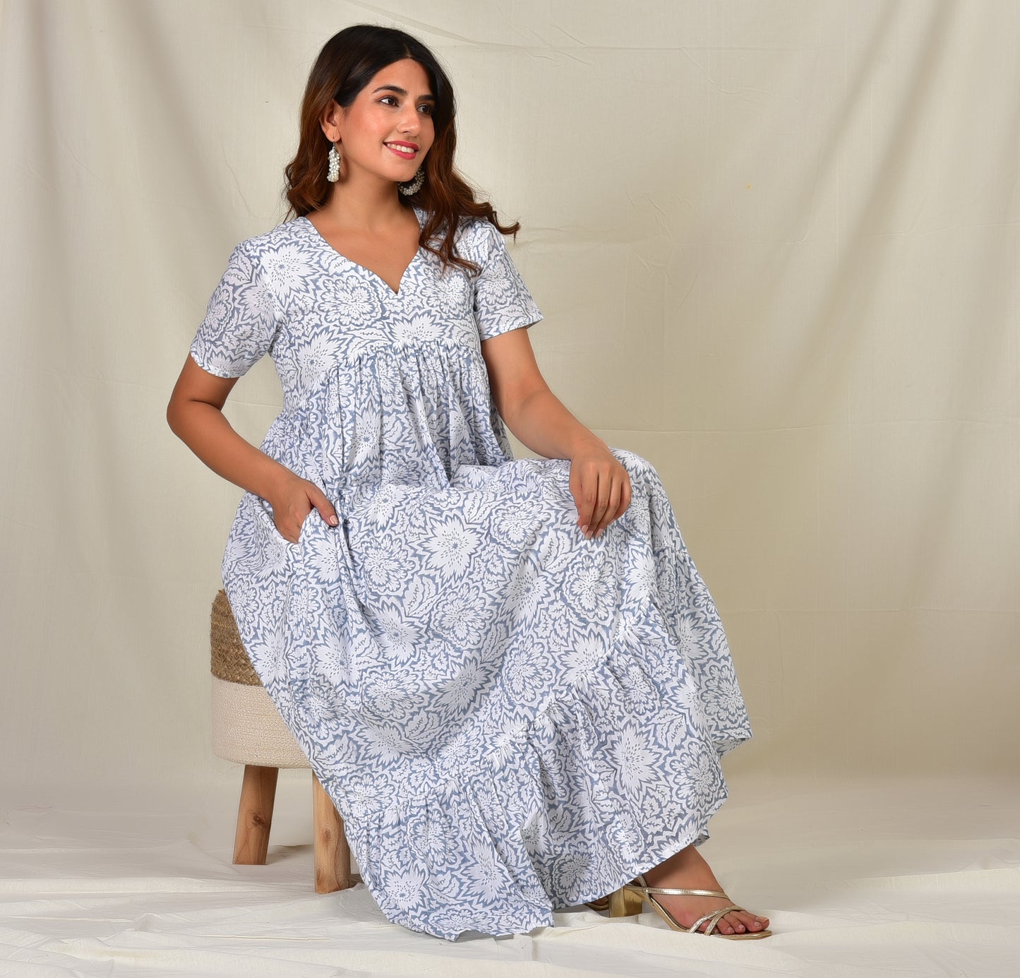 Saumya Cotton Dress (S Size)