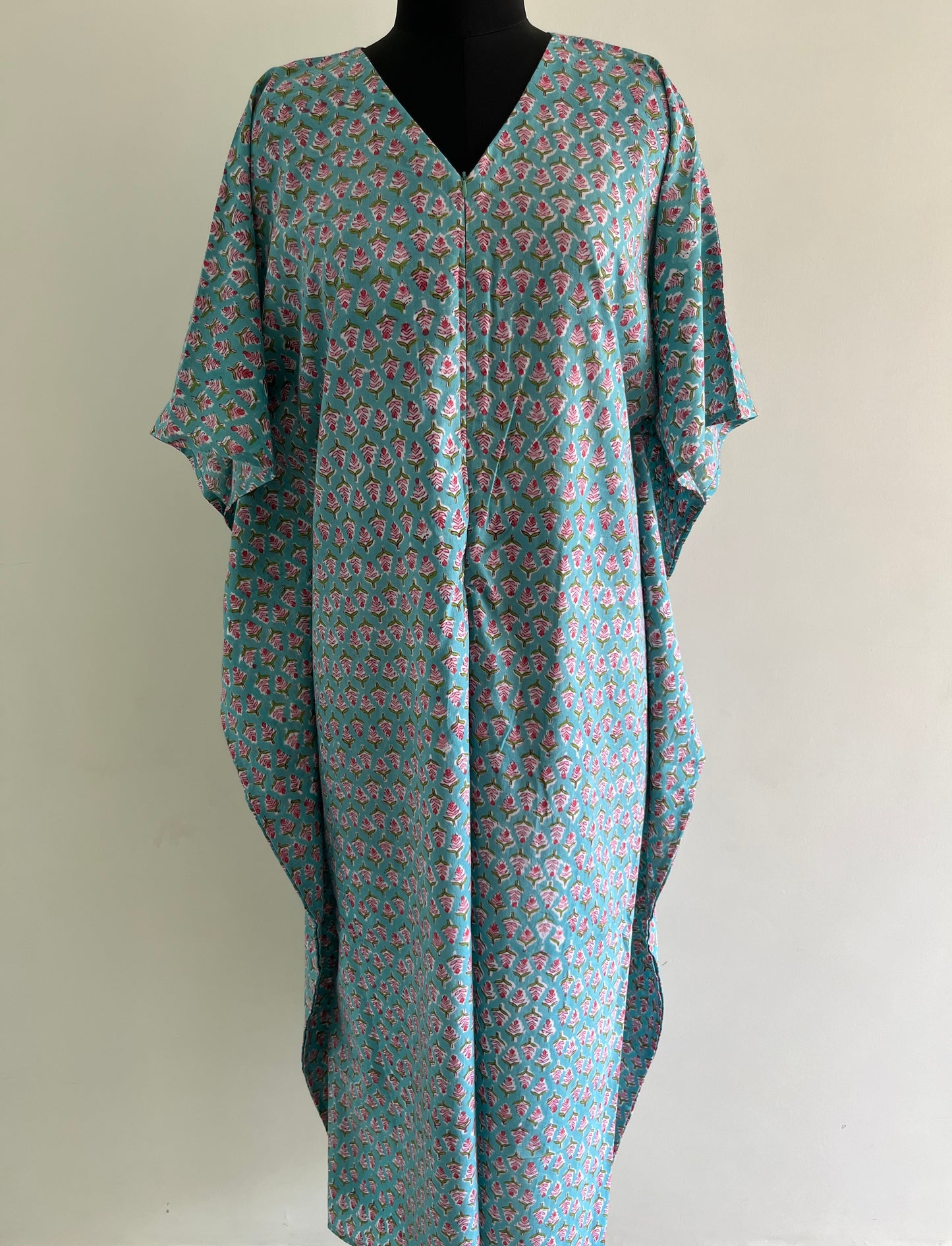 Veda Nursing Kaftan Gown with Long Feeding Zip
