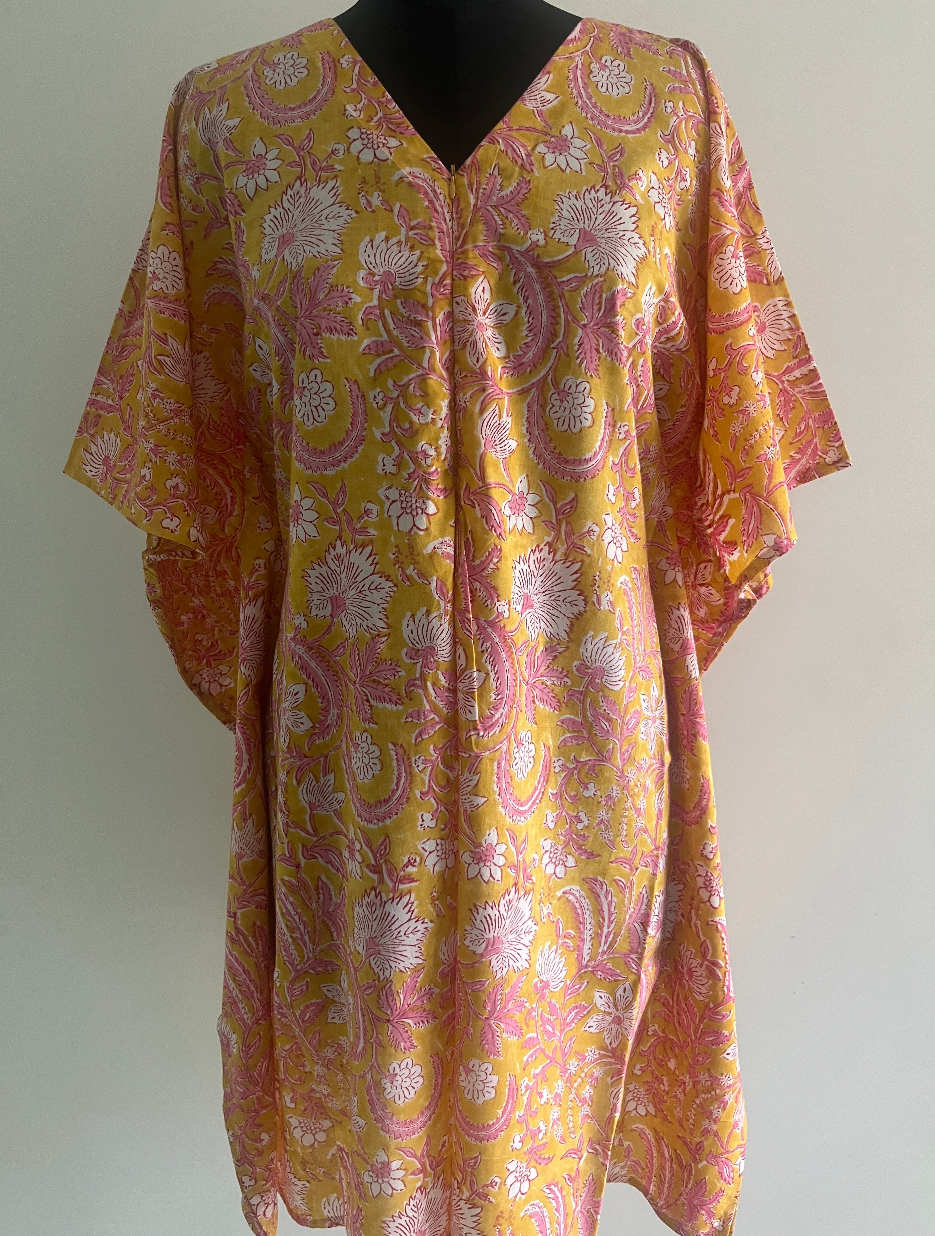 Janaki Jeevan Cotton Nursing Kaftan Gown