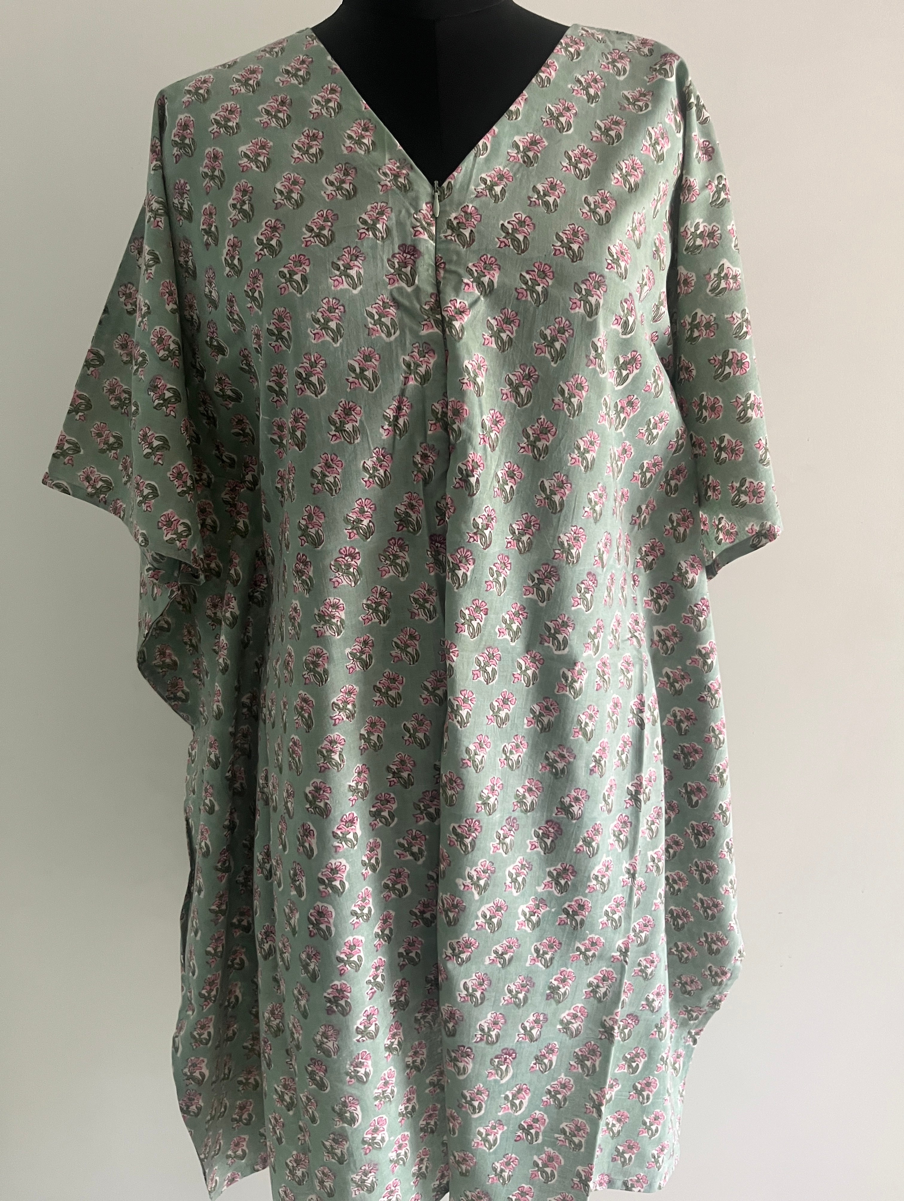 Vrinda Cotton Nursing Kaftan Gown