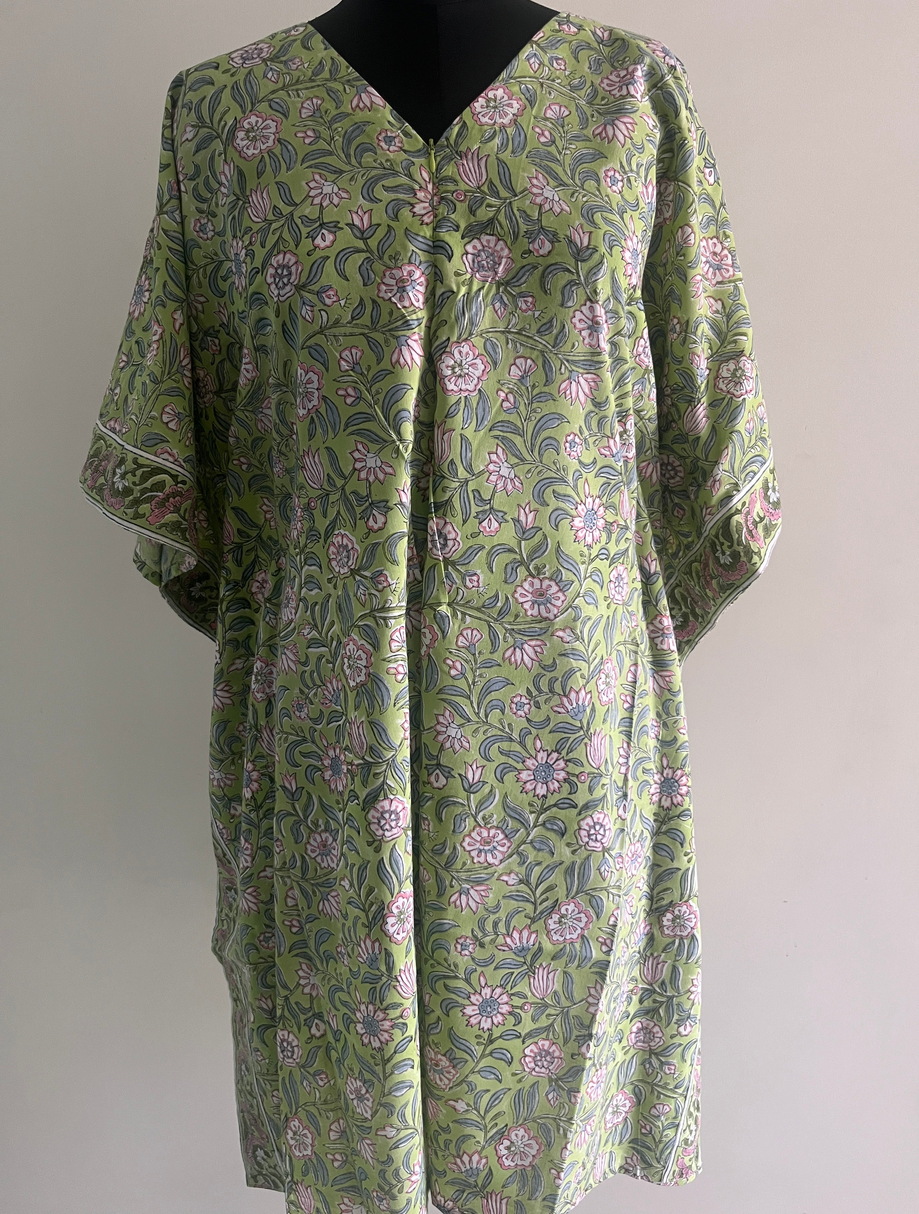 Rupanuga Cotton Nursing Kaftan Gown