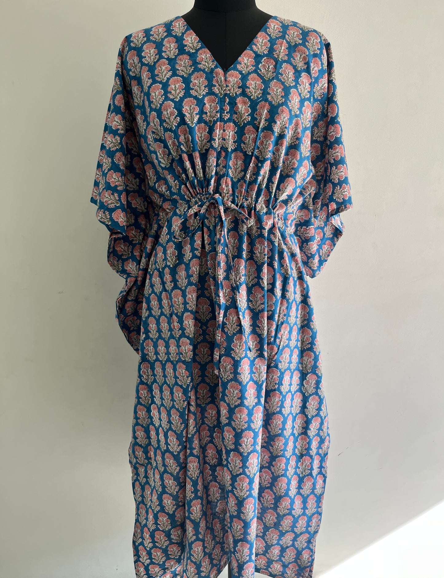 Nitamba Cotton Handblock Nursing Kaftan