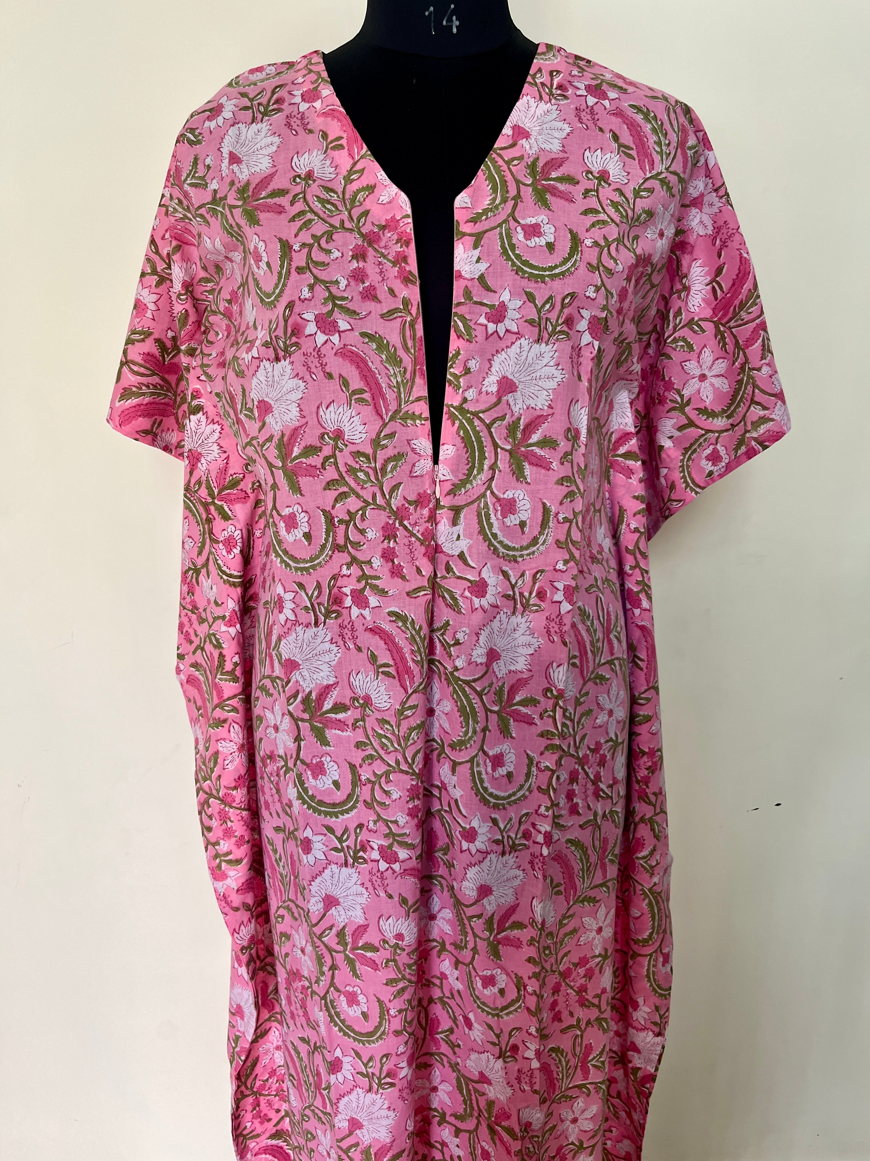 Radhya Cotton Nursing Kaftan Gown