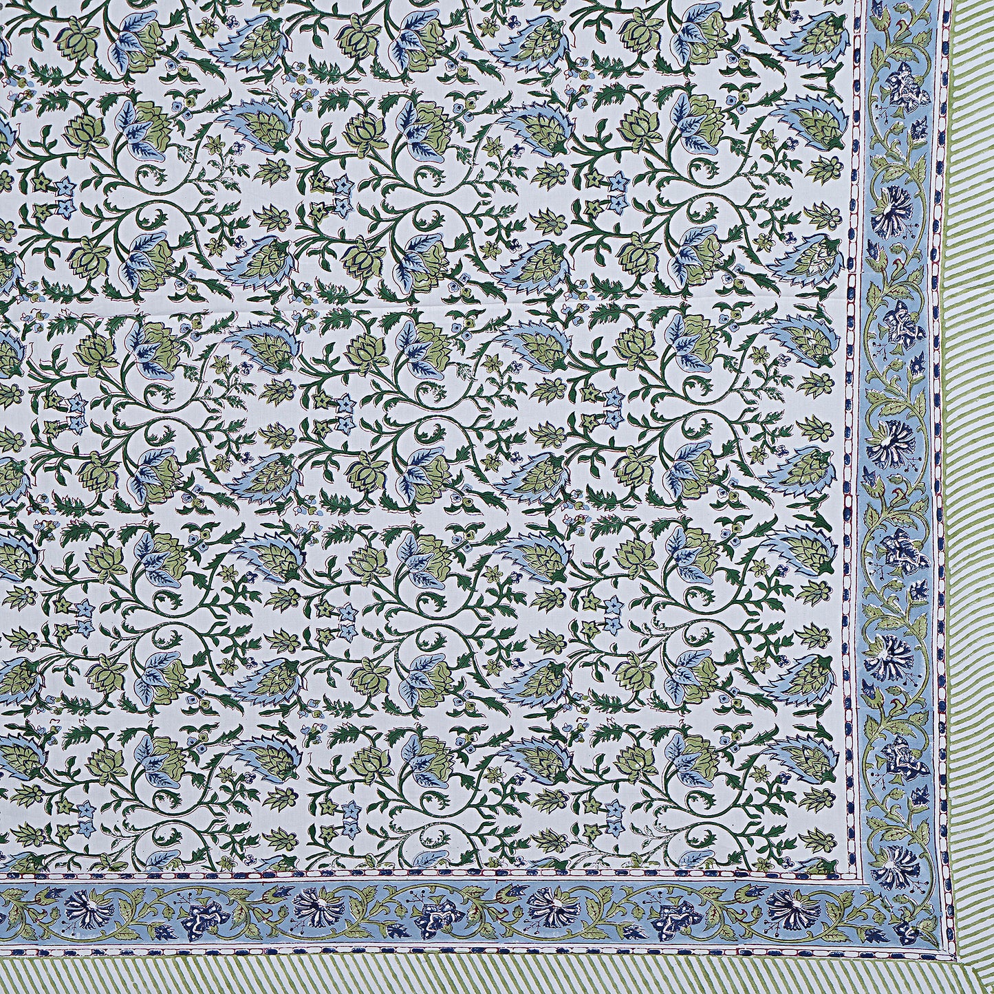Vashisht Handblock Cotton King Size Bed Sheet