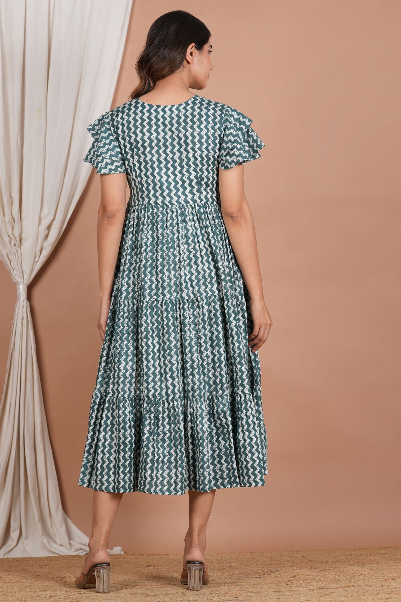 Kalindi Cotton Nursing 3 Tier Feeding Dress