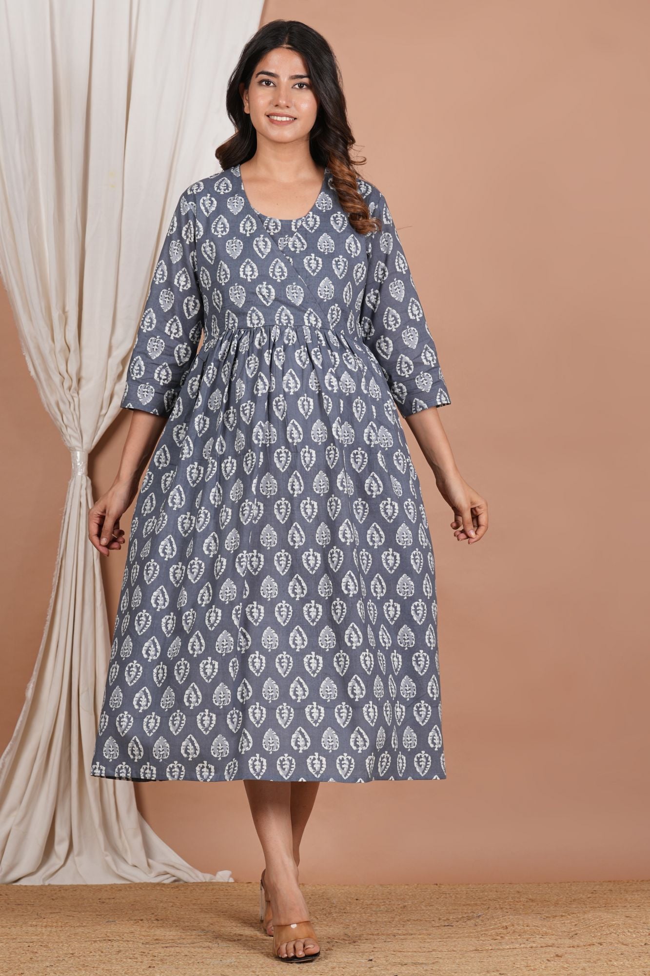 Kartik Cotton Nursing Kurti (No Zip- Feeding Access)