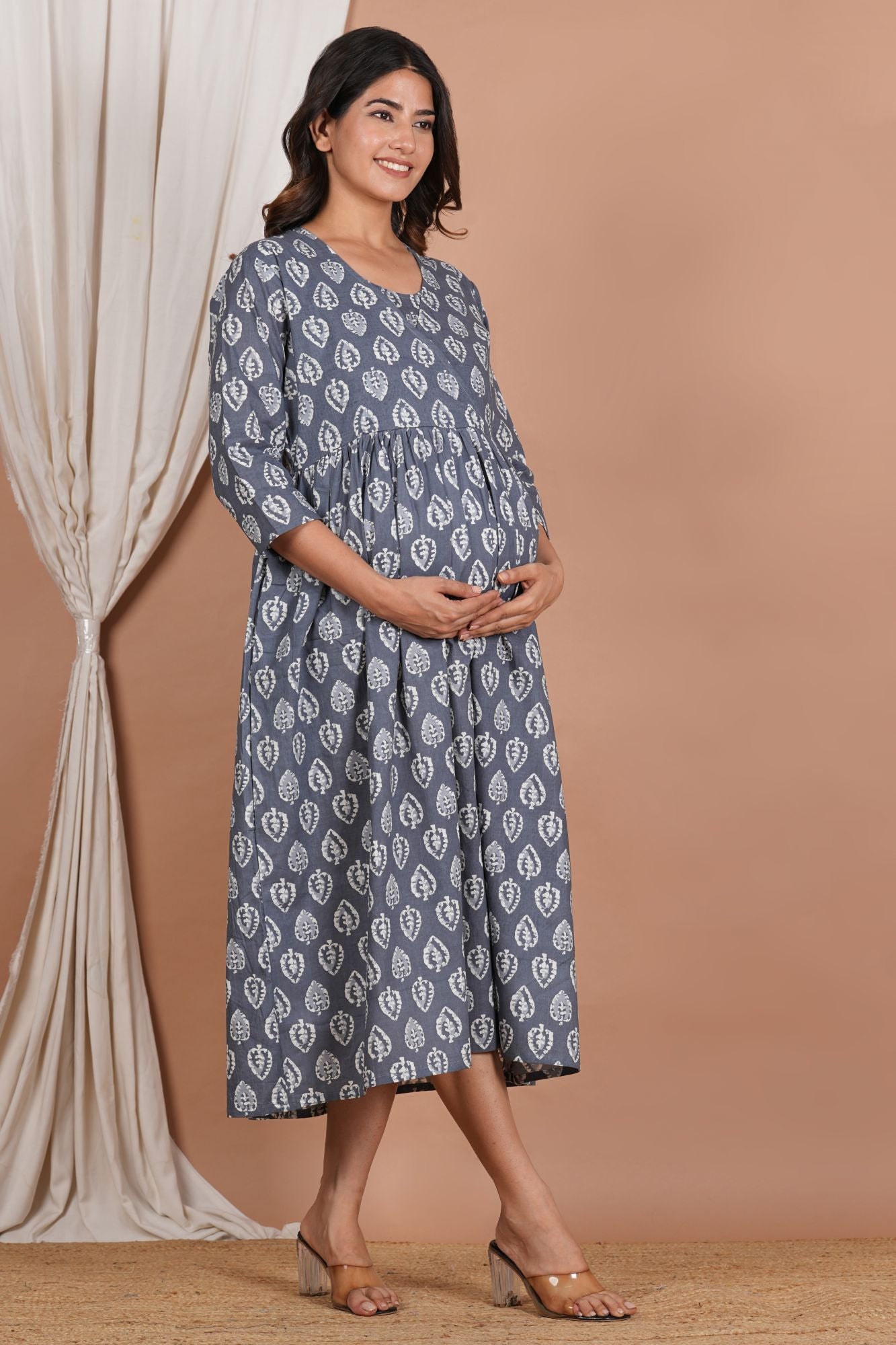 Kartik Cotton Nursing Kurti (No Zip- Feeding Access)