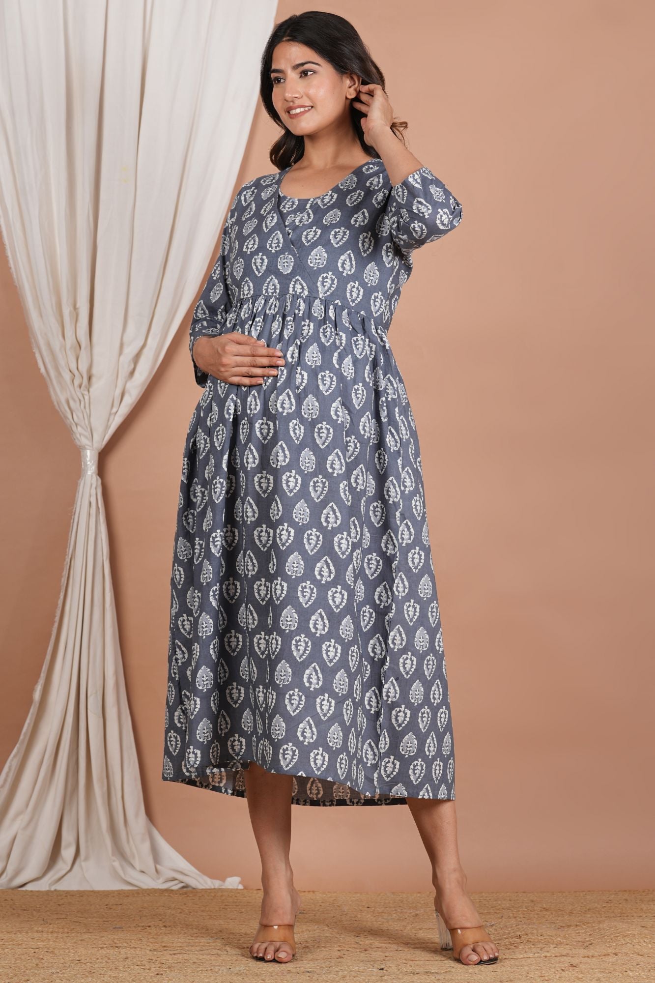 Kartik Cotton Nursing Kurti (No Zip- Feeding Access)