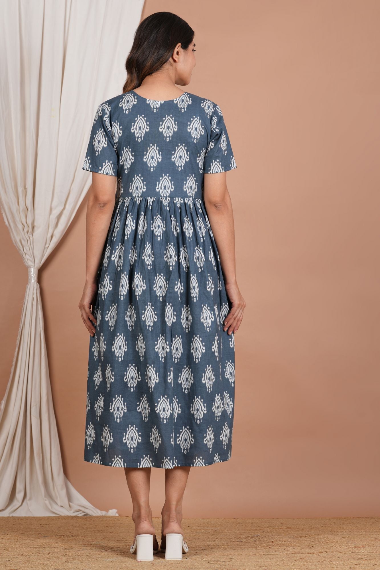 Kedar Cotton Nursing Kurti (No Zip- Feeding Access)
