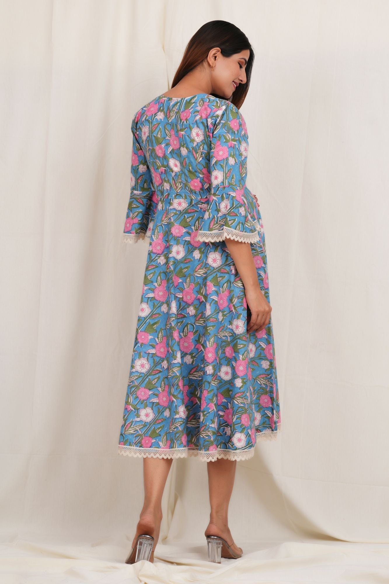 Rasika Nandan Cotton Maternity Feeding Kurti Dress