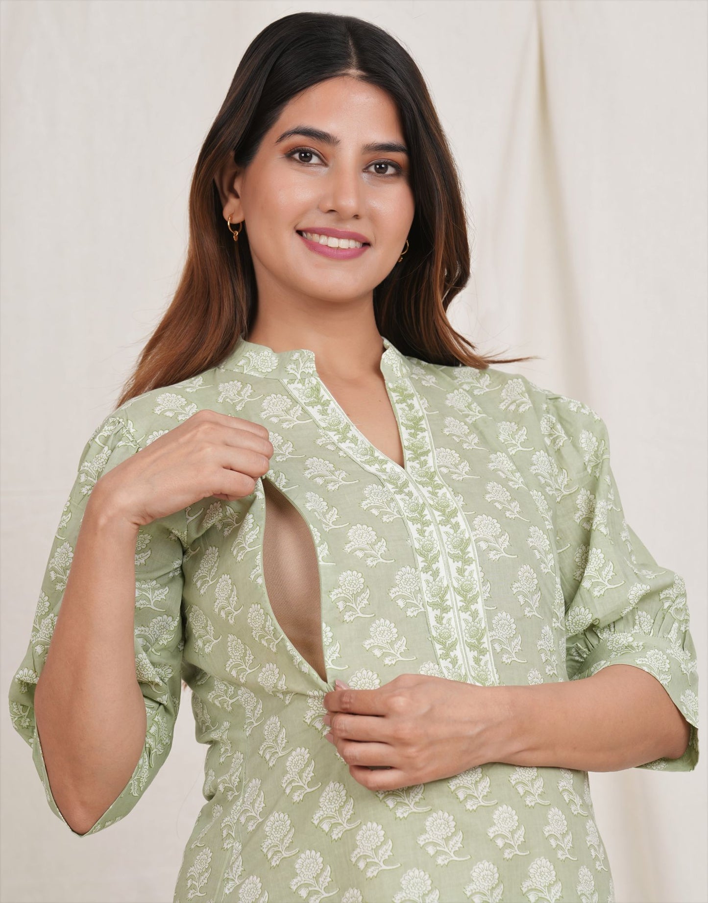 Aaradhya Maternity Loungewear Set (Twin zip for Nursing)