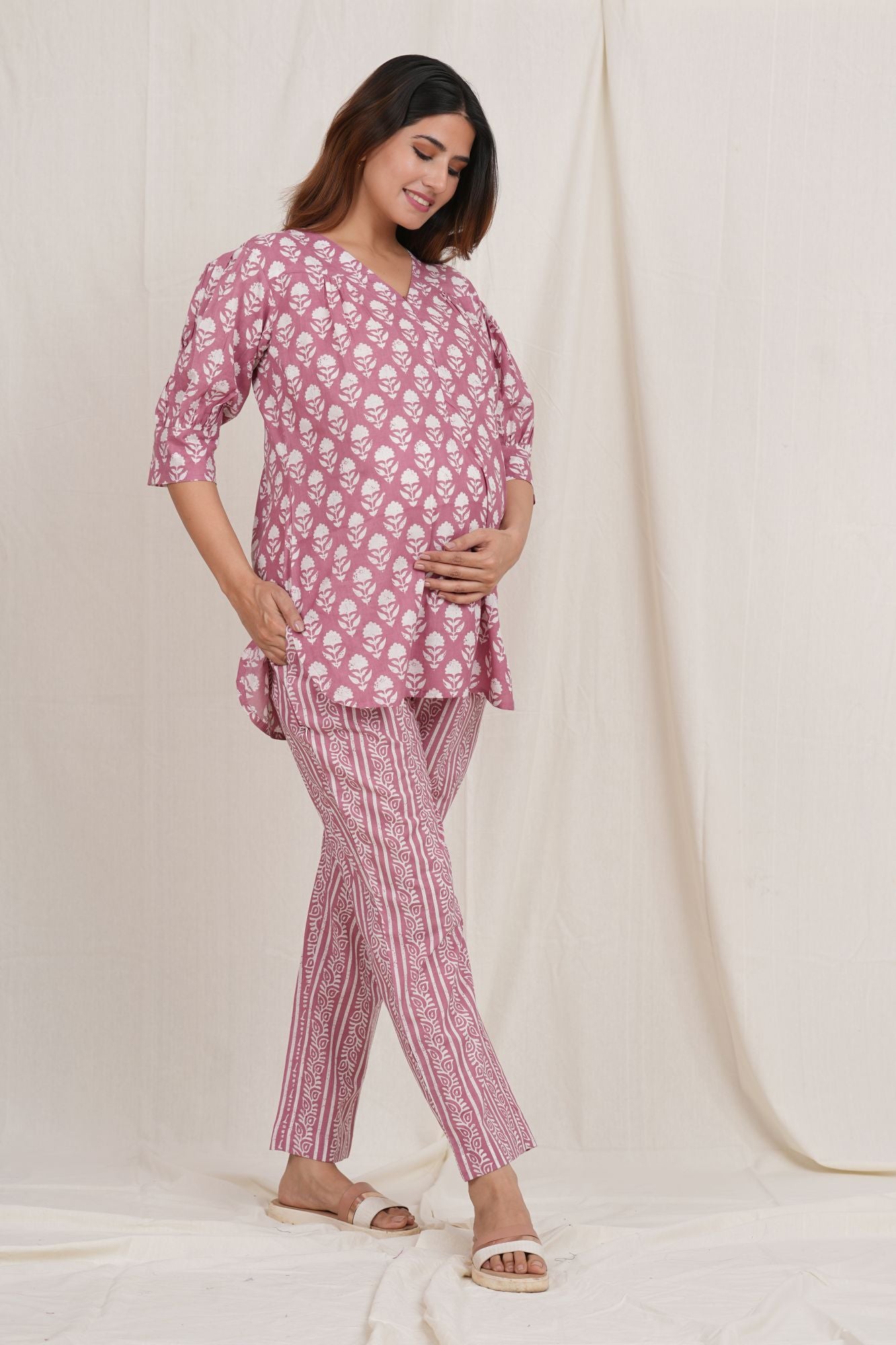 Keshavaya Maternity Loungewear Set (with zip for Nursing)