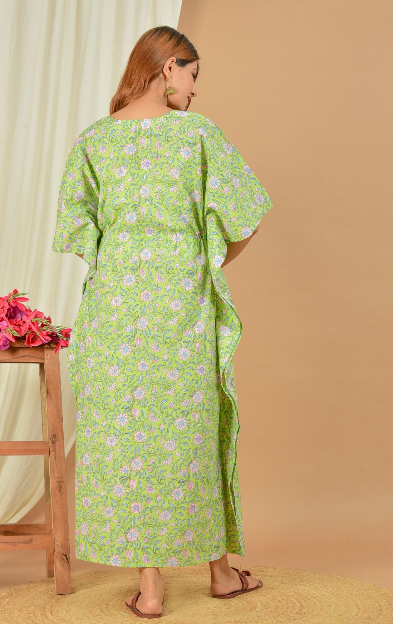 Rupanuga Nursing Cotton Kaftan with TWIN Zip