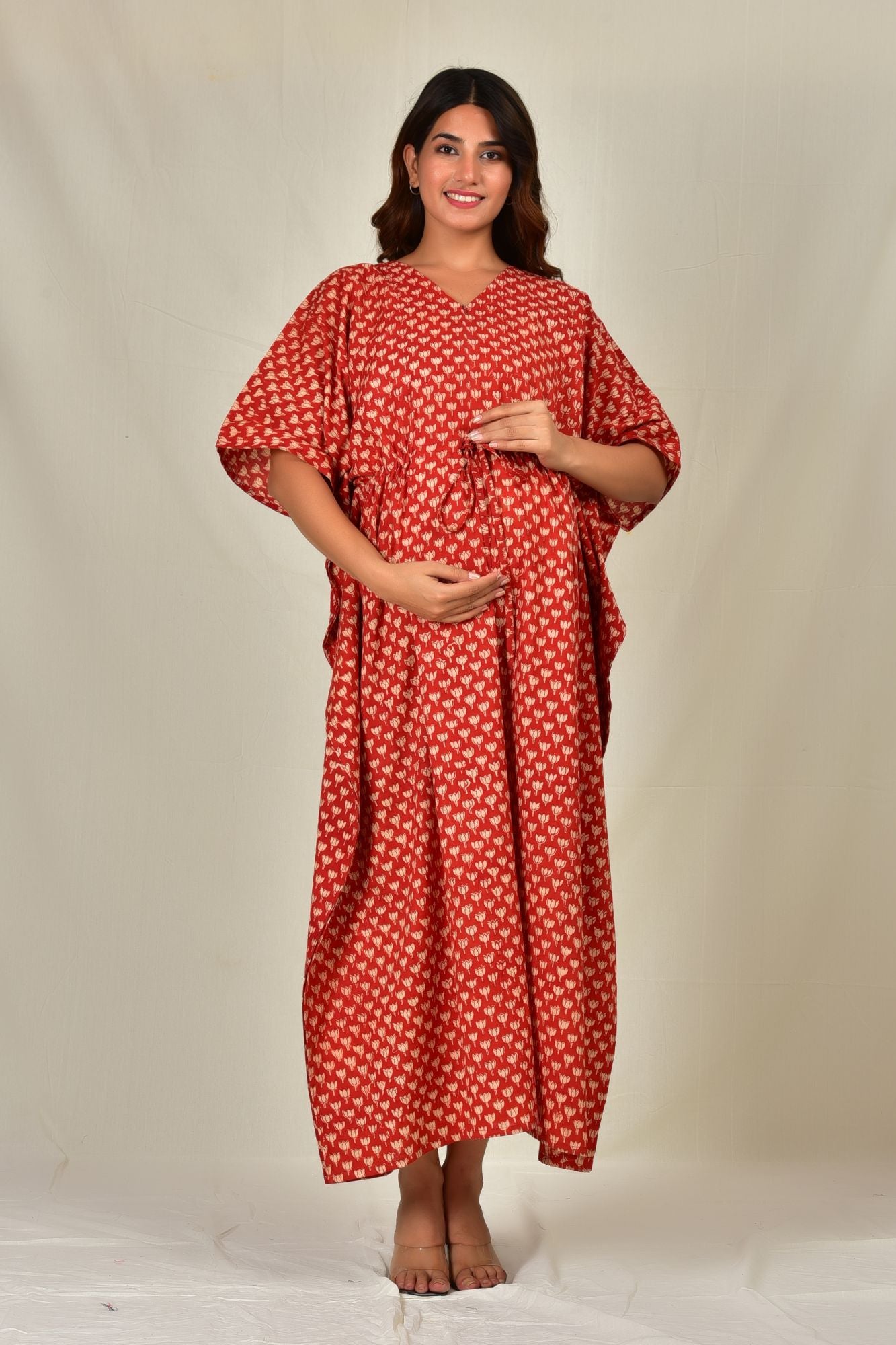 Kamal Lochan Cotton Maternity Kaftan