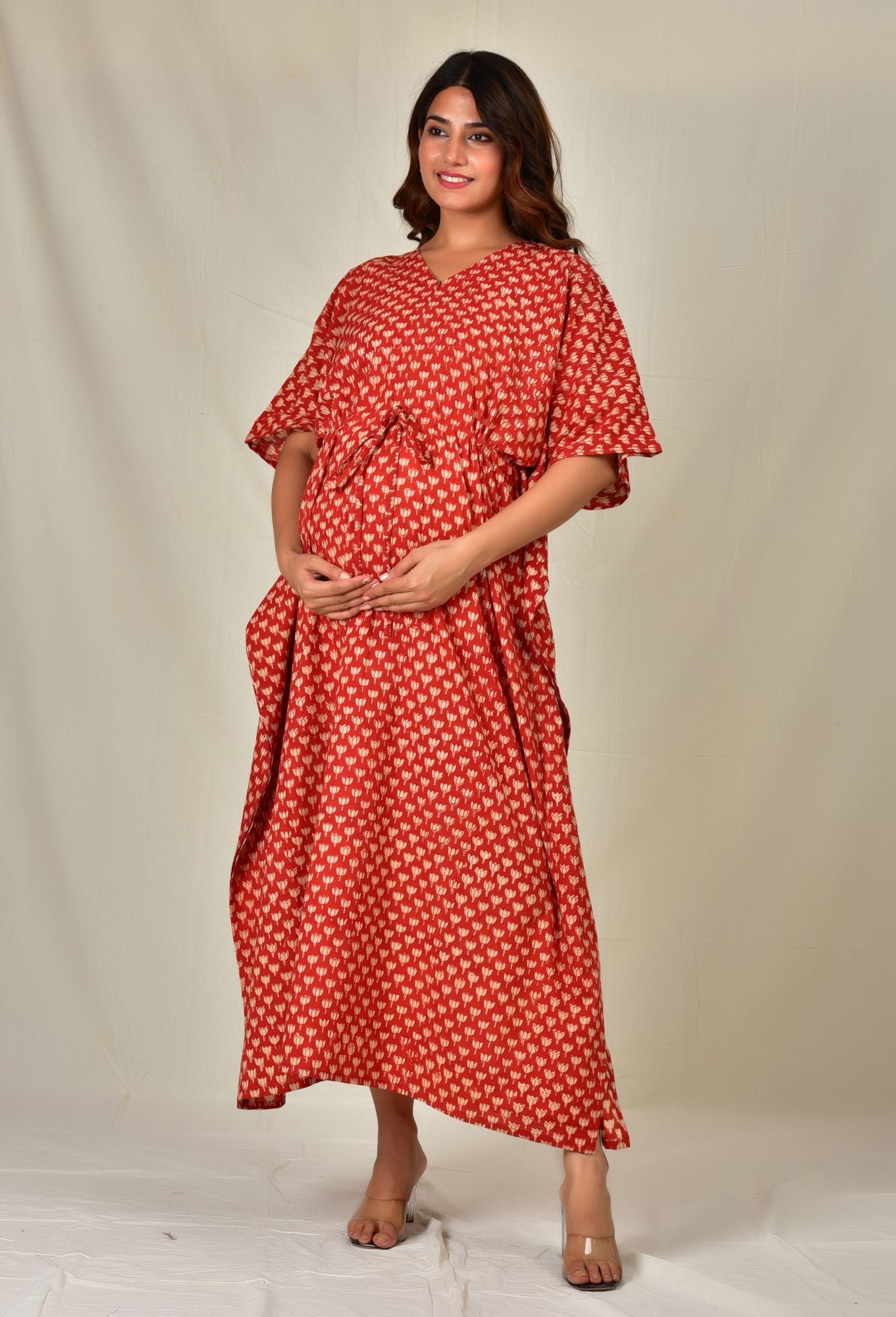 Kamal Lochan Cotton Maternity Kaftan