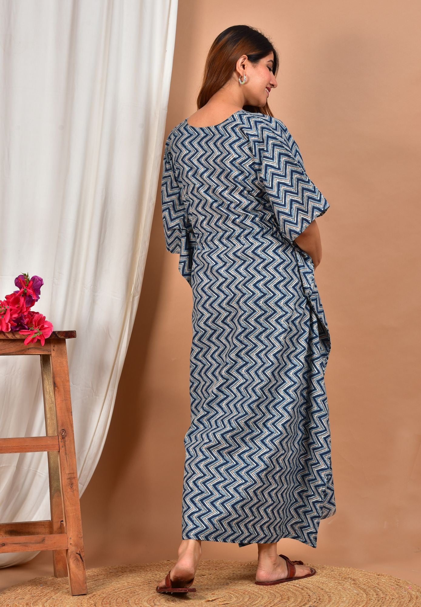 Dhrti Cotton Nursing Kaftan