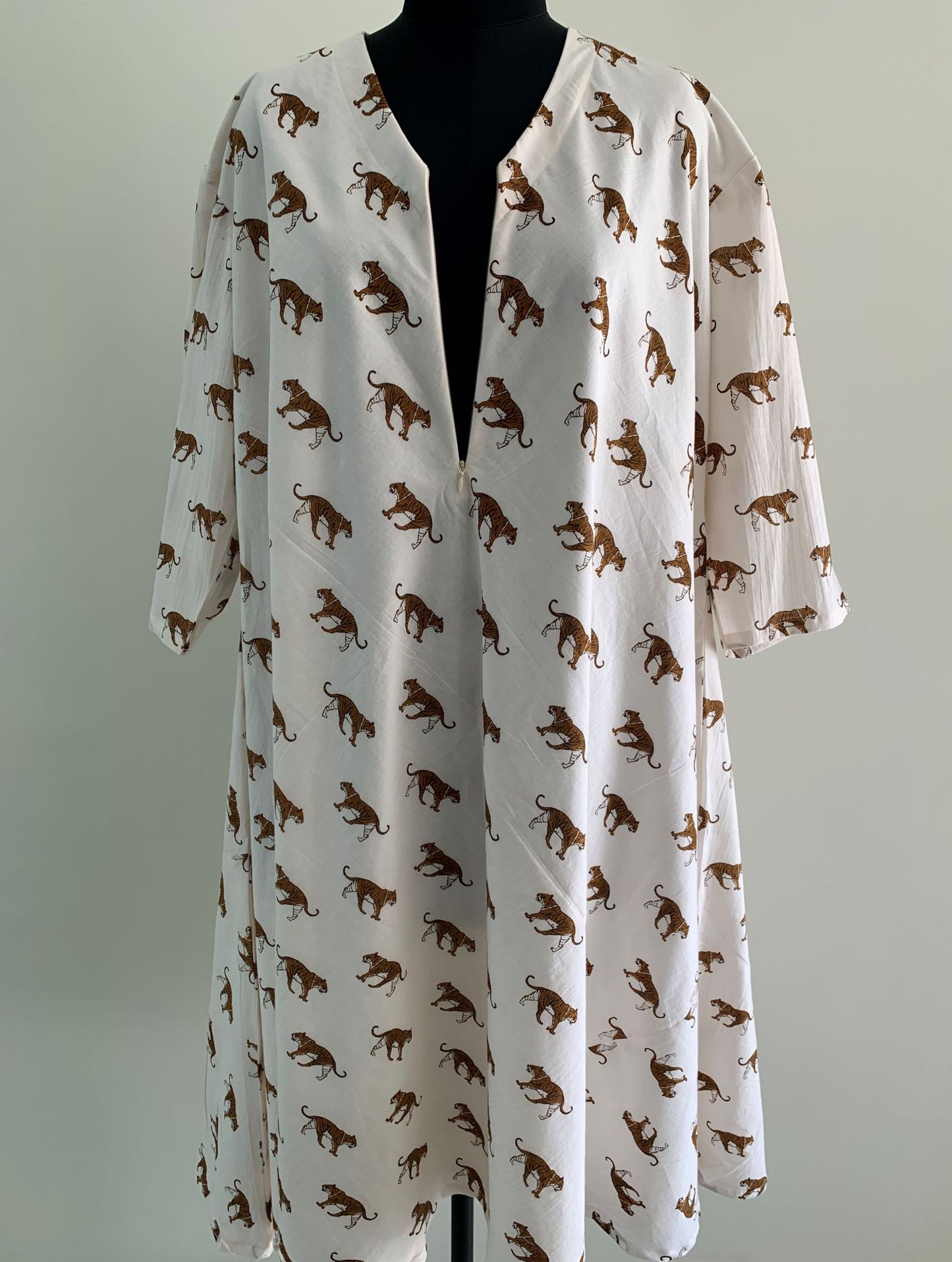 Tiger Cotton Nursing Umbrella Dress
