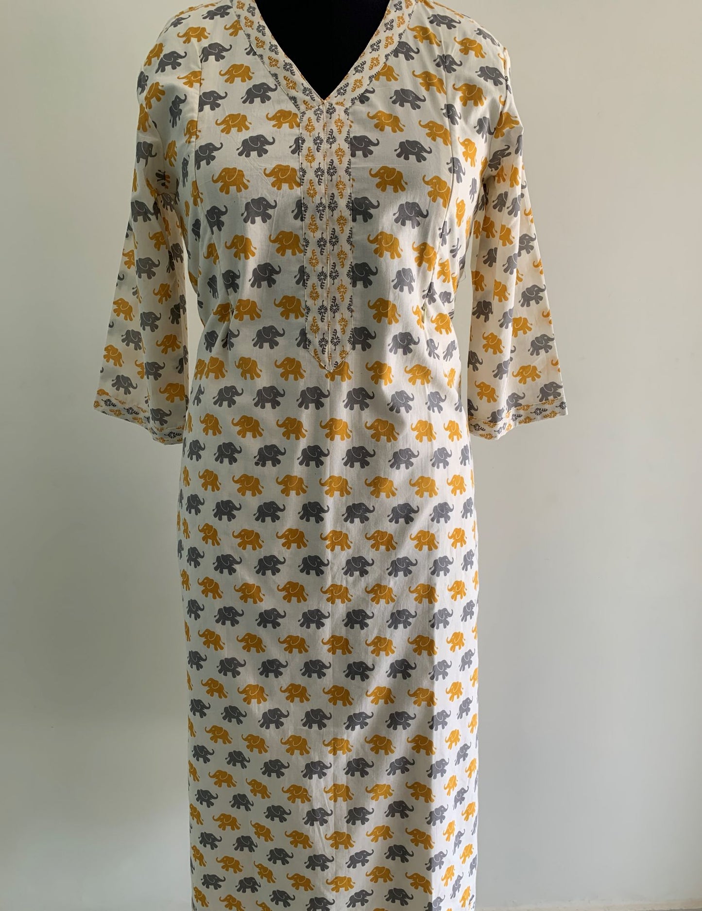 Gaja-vesh Twin Zip Nursing Kurta - Pant Set