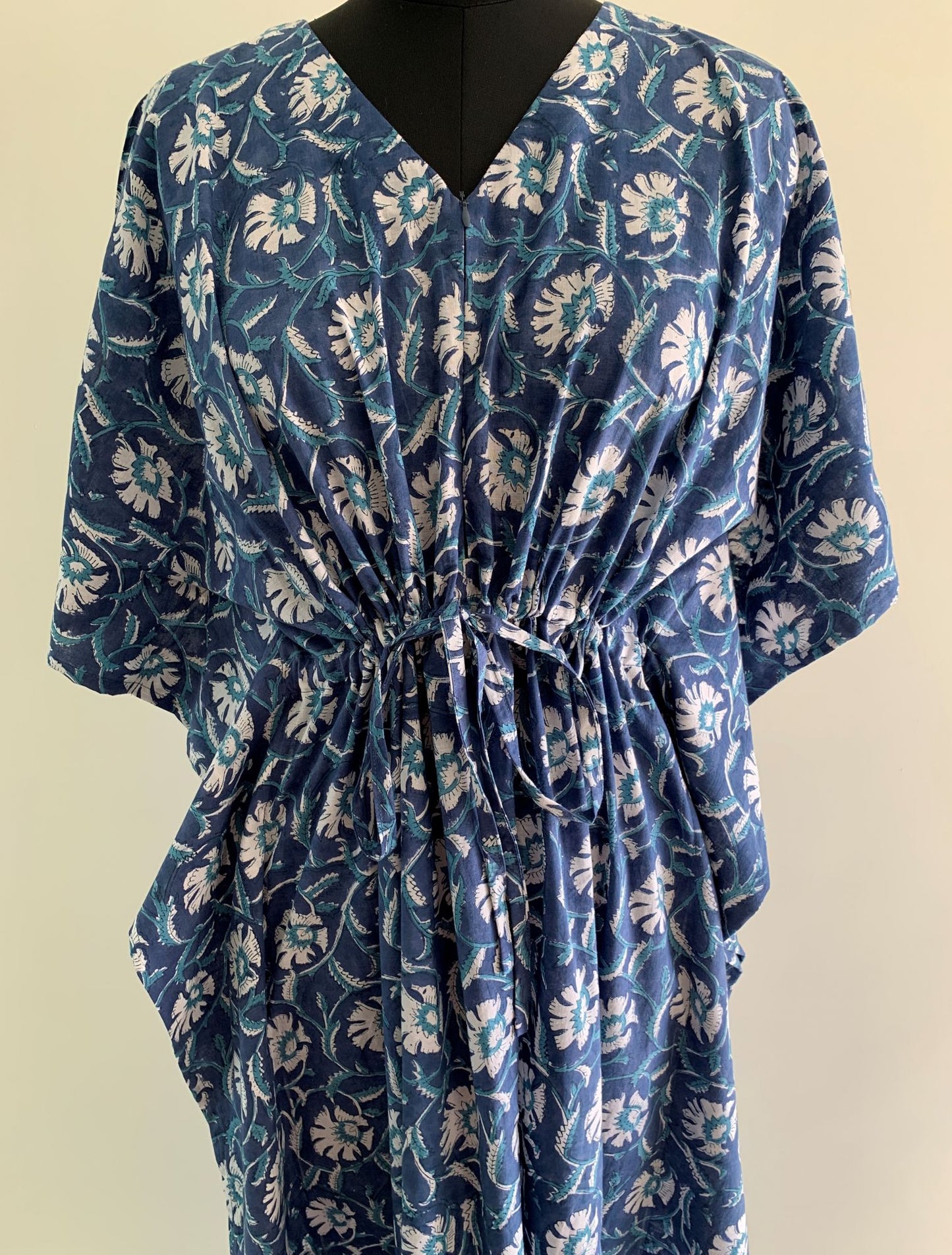 Nirasraya Handblock Maternity Kaftan