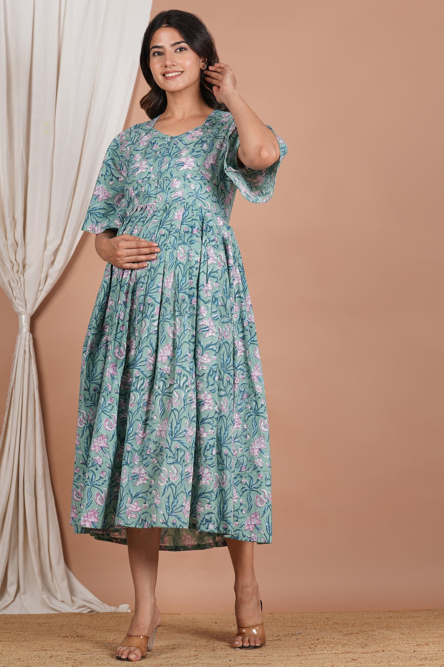 Gopanandini Cotton Nursing Dress