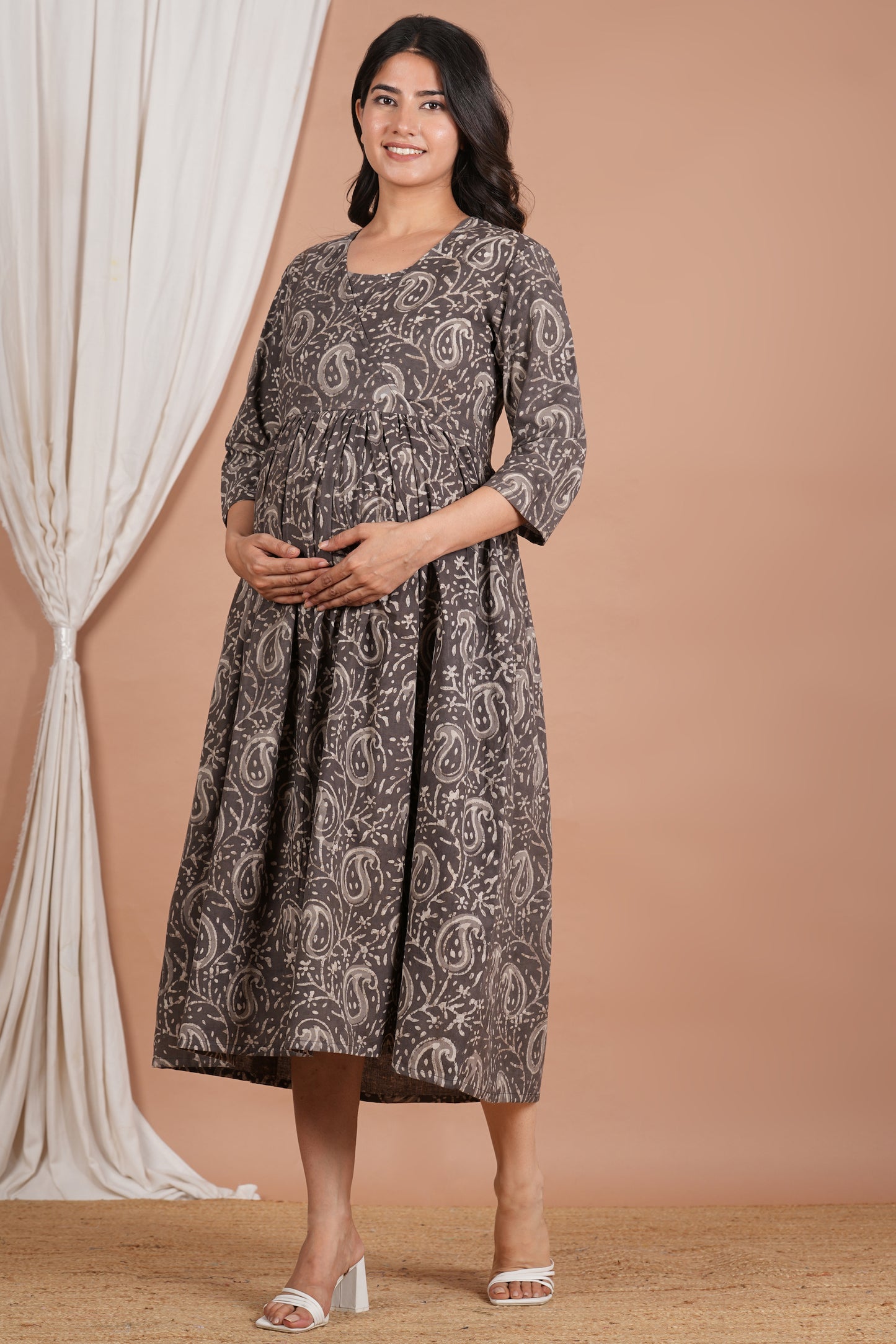 Hari Cotton Nursing Kurti (No Zip- Feeding Access)