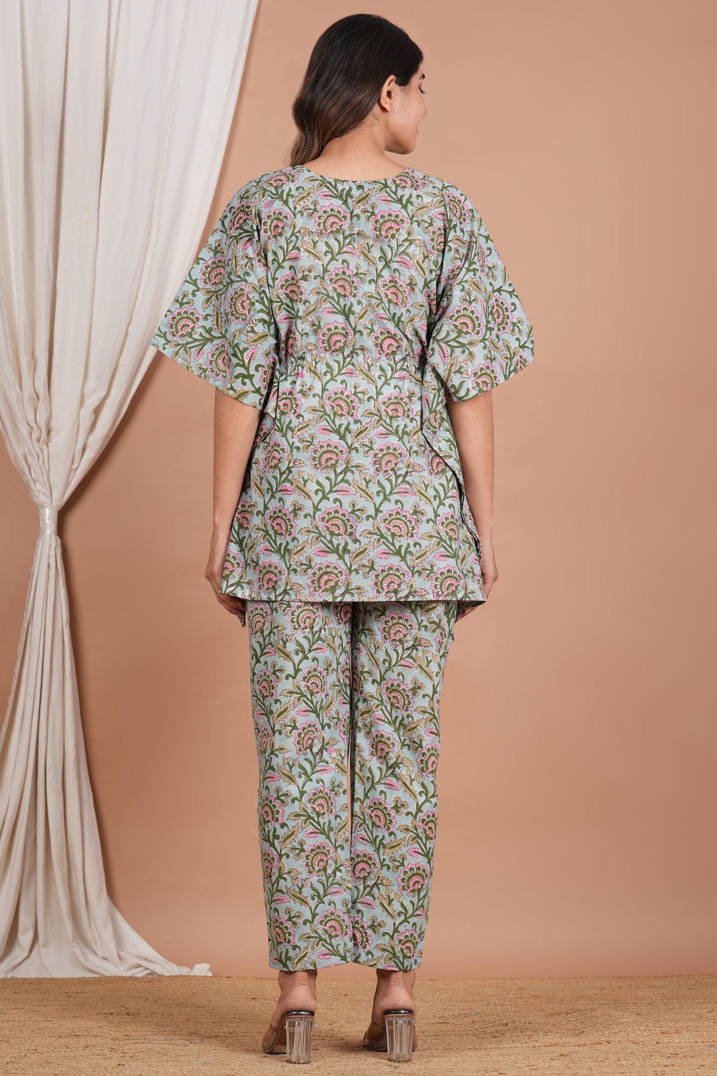 Radhike Nursing Kaftan Top Pant Set