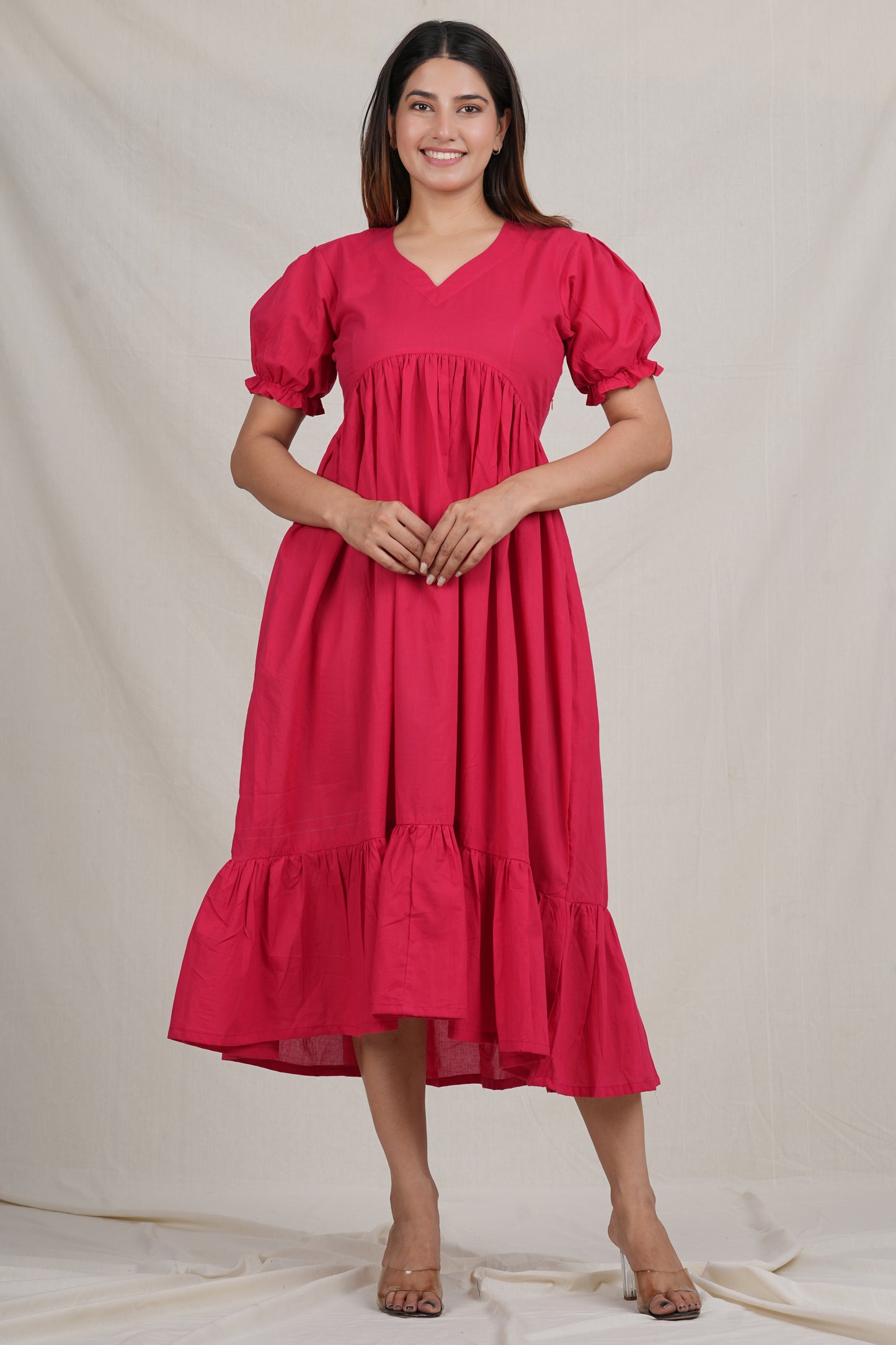 Rasik Cotton Maternity Dress (Non-Feeding)