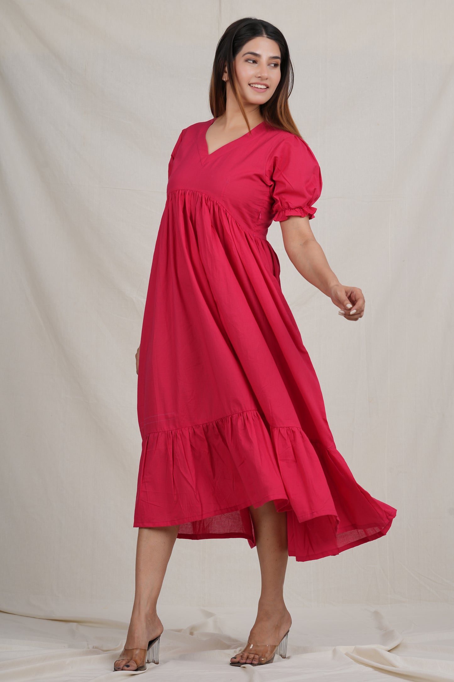 Rasik Cotton Maternity Dress (Non-Feeding)