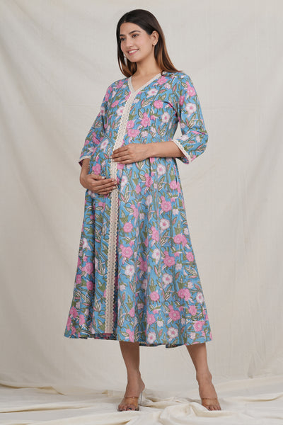 Rasika Nandan Cotton Maternity Nursing Dress