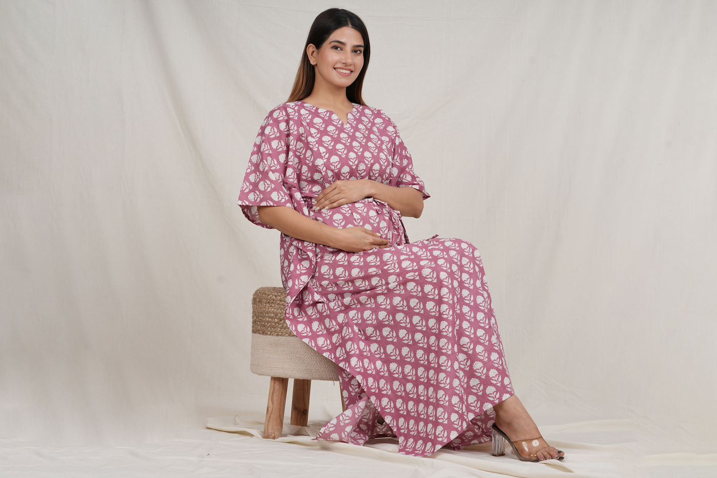 Keshavaya Cotton Nursing Kaftan