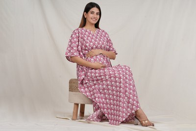 Keshavaya Cotton Nursing Kaftan