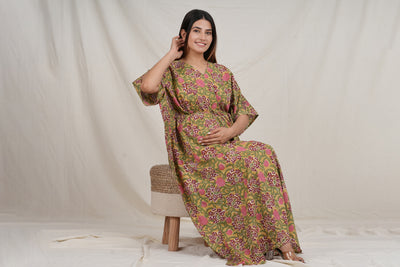 Madhuvan Cotton Breastfeeding Kaftan