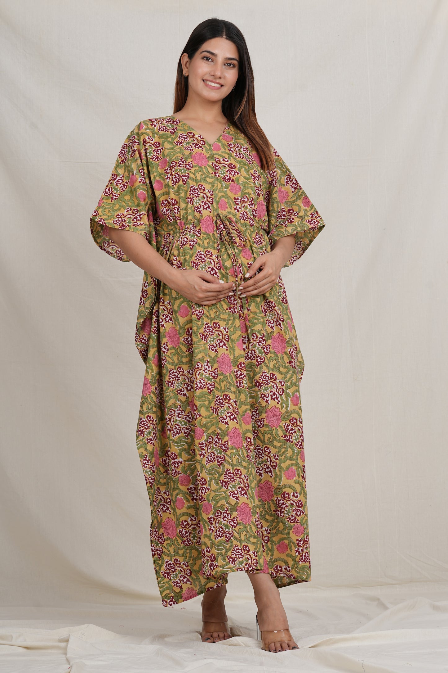 Madhuvan Cotton Breastfeeding Kaftan