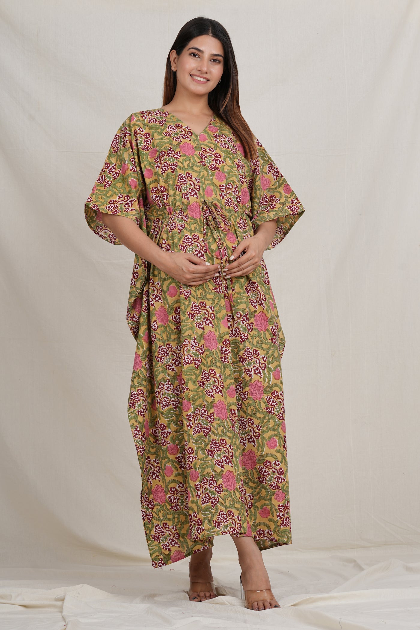 Madhuvan Cotton Breastfeeding Kaftan