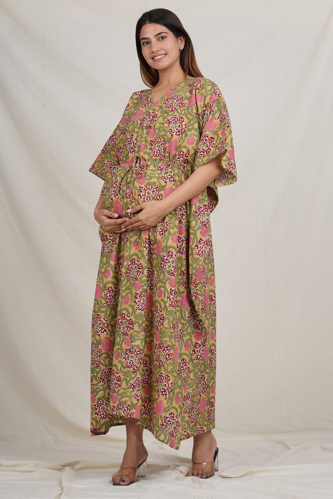 Madhuvan Cotton Breastfeeding Kaftan