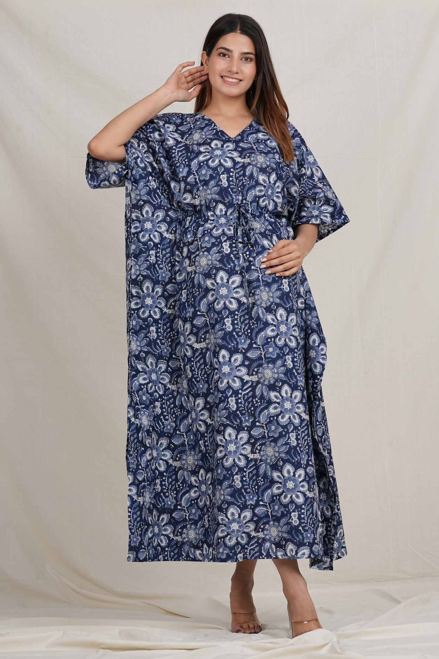 Rudra Cotton Breastfeeding Kaftan