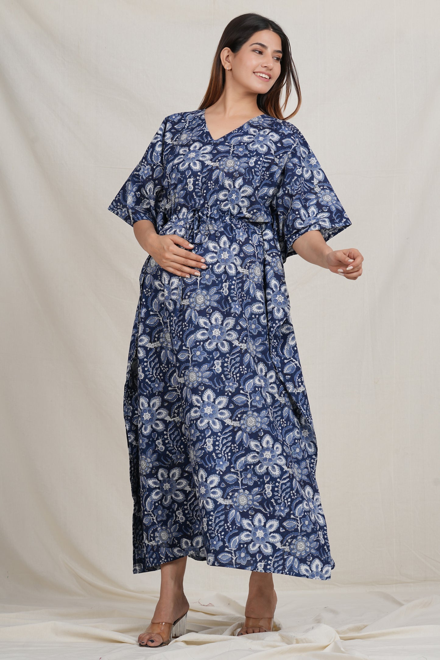 Rudra Cotton Breastfeeding Kaftan