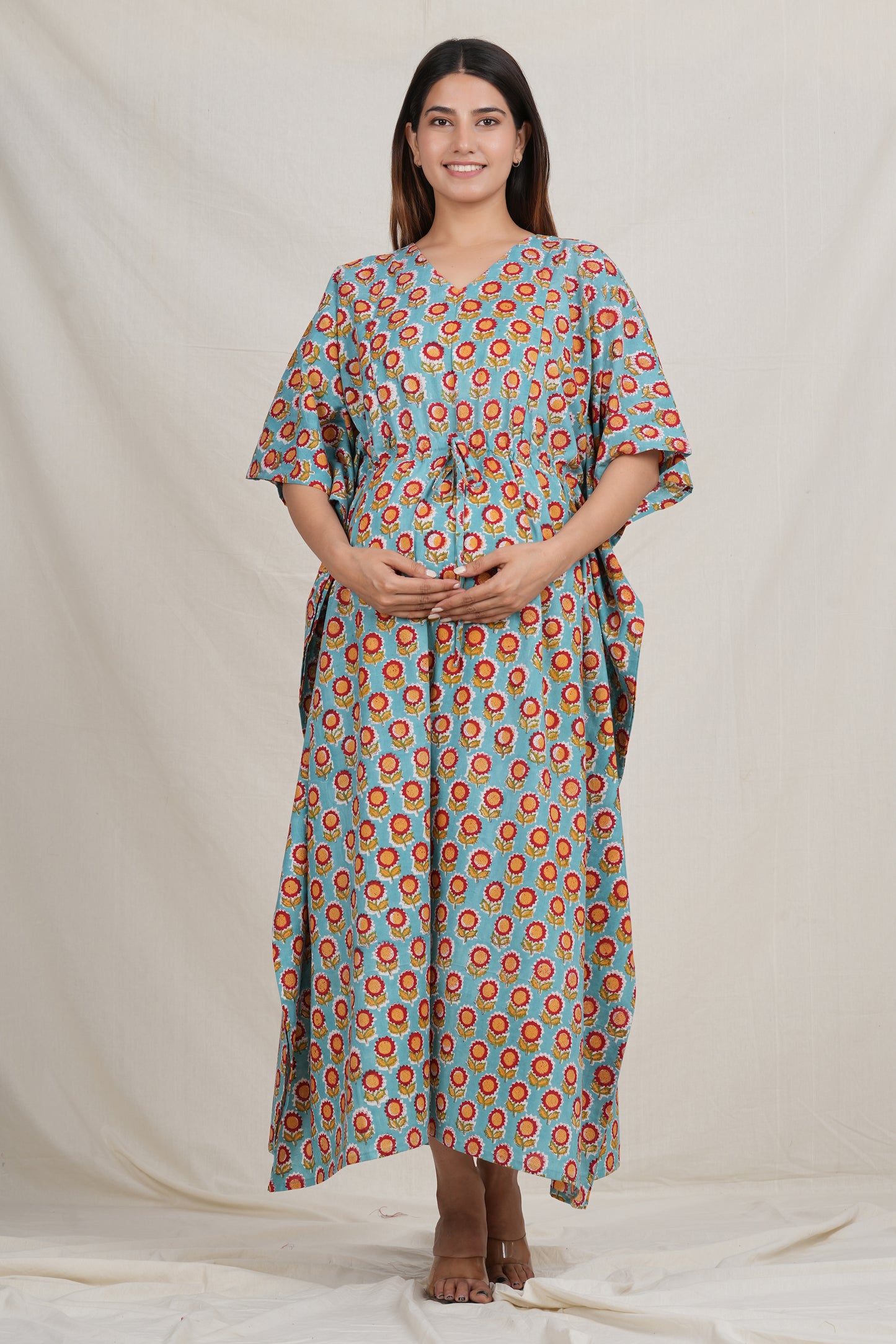 Paarijat Cotton Breastfeeding Kaftan