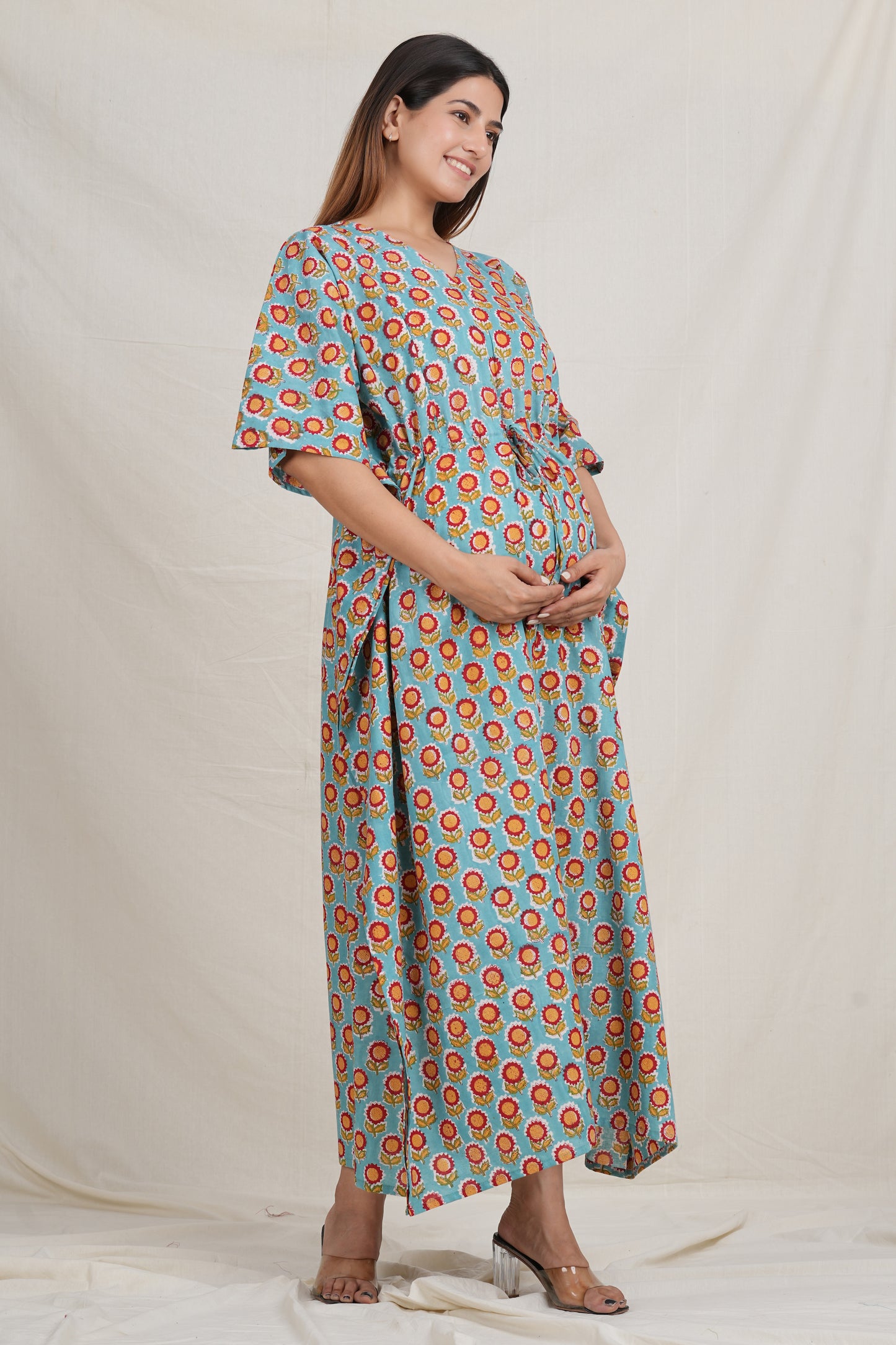 Paarijat Cotton Breastfeeding Kaftan