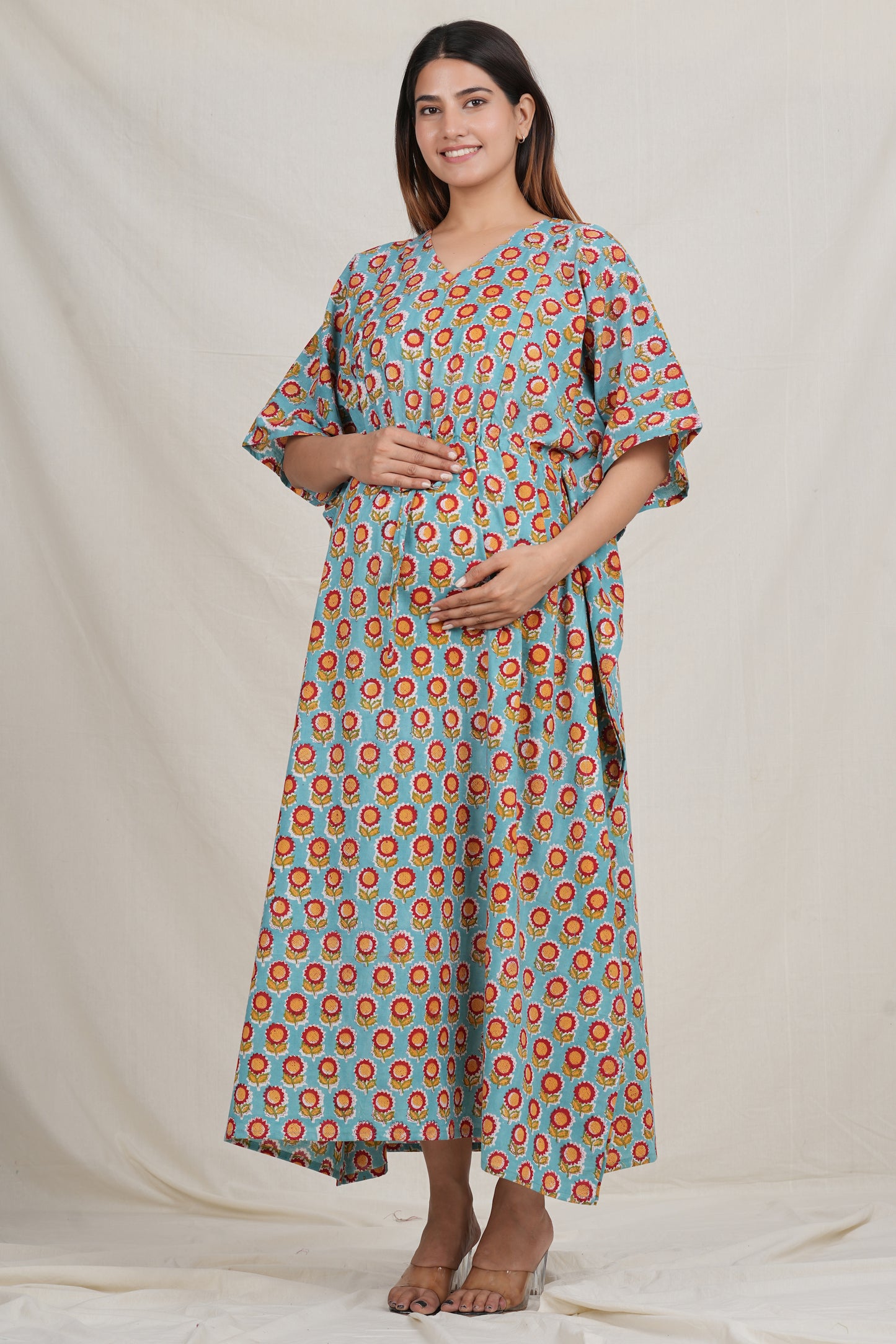 Paarijat Cotton Breastfeeding Kaftan