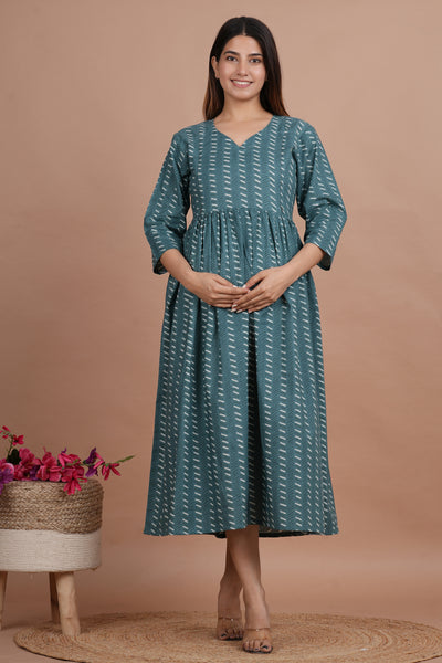 Raman Cotton Feeding Dress