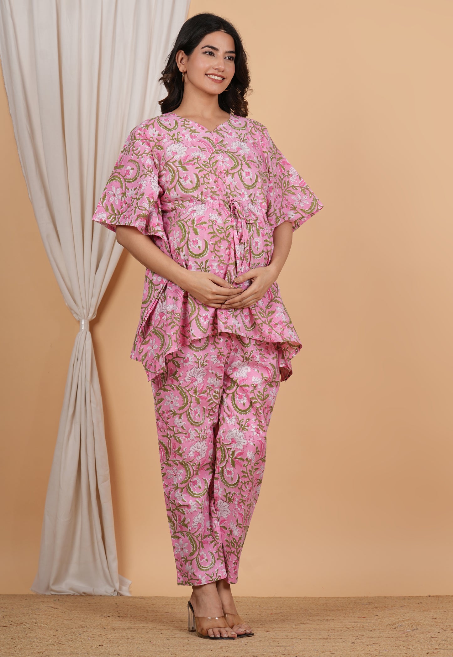 Radhya Handblock Nursing Loungewear