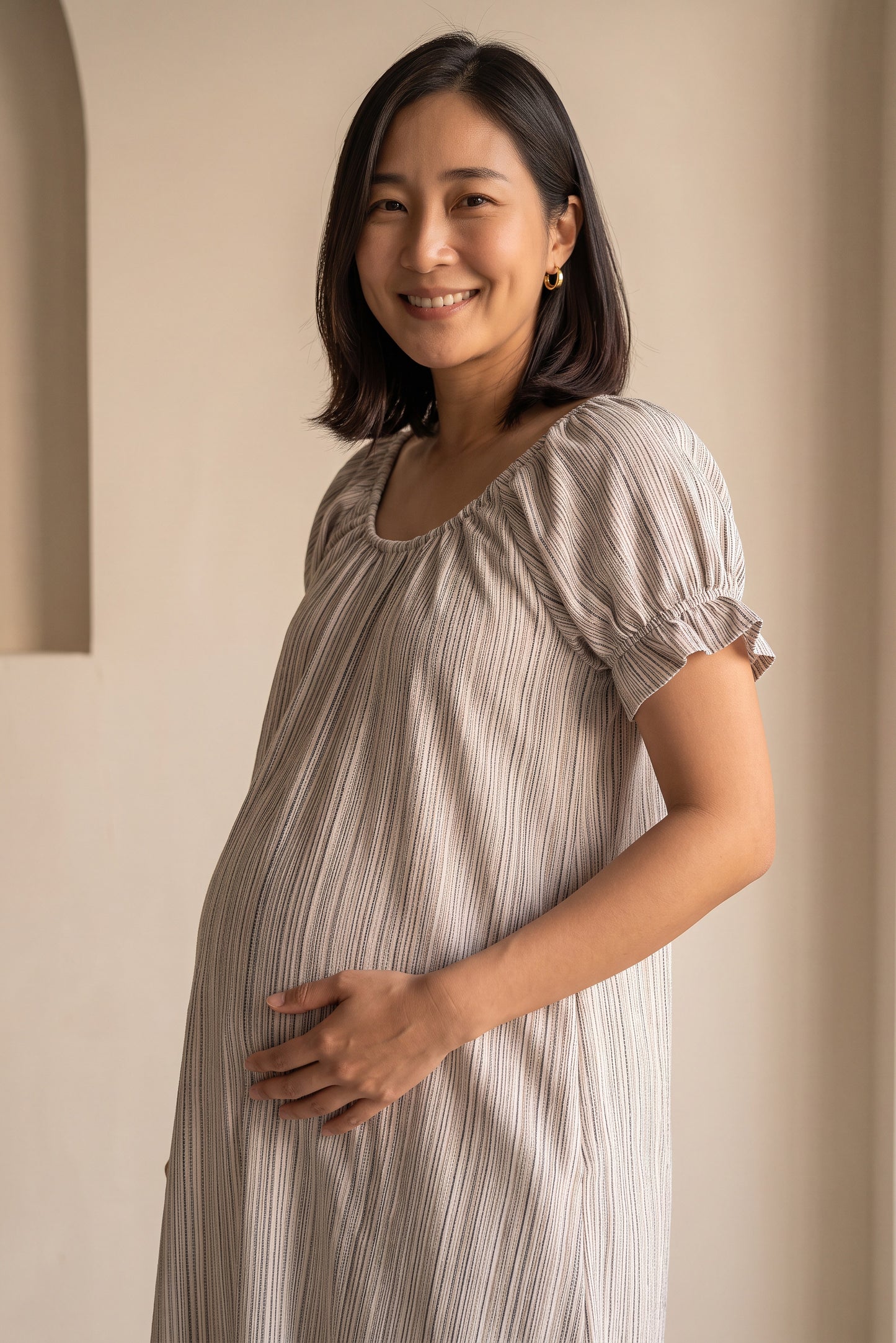 Srinath Cotton Nursing Maxi Dress